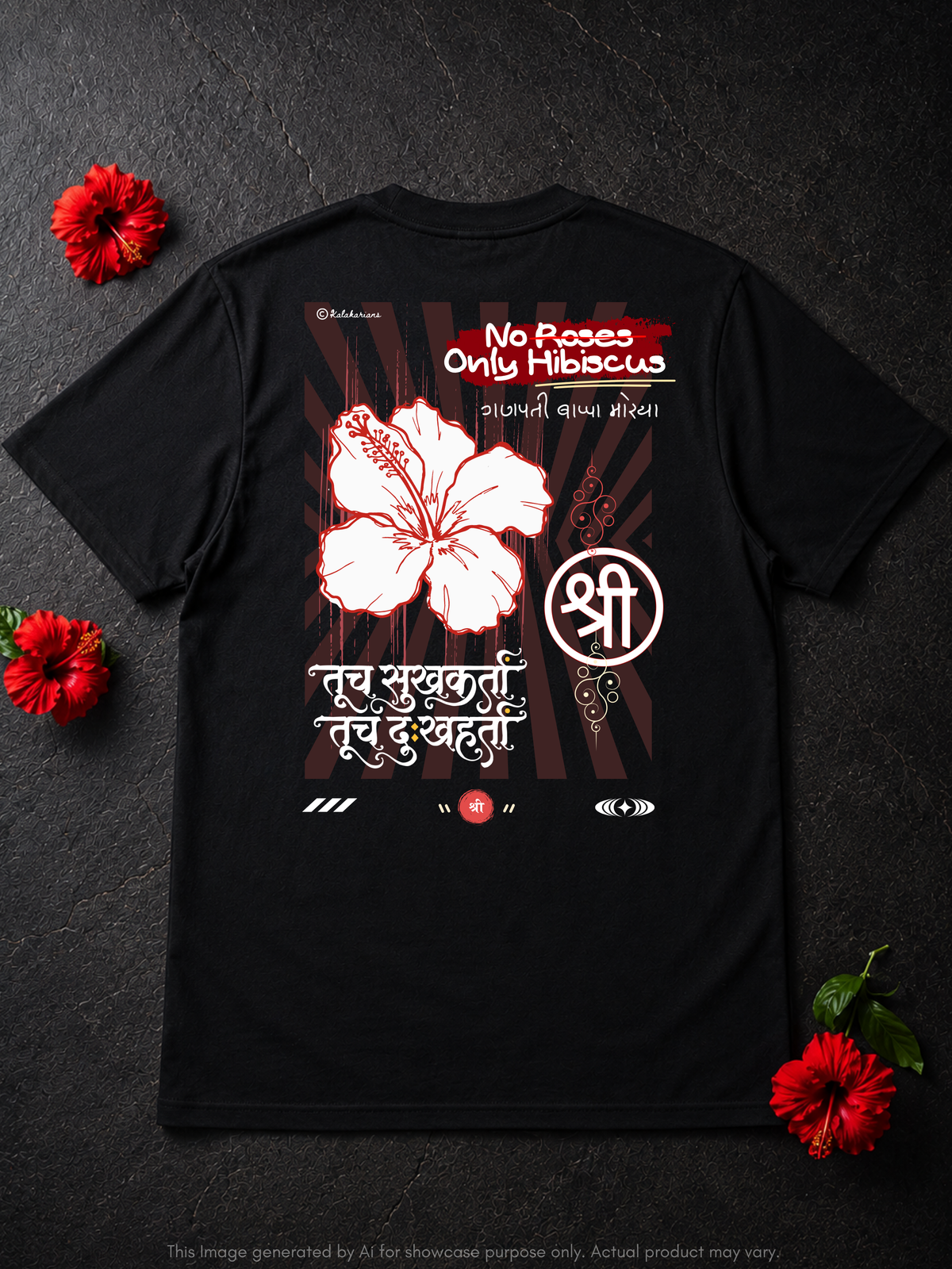 NO ROSES ONLY HIBISCUS
